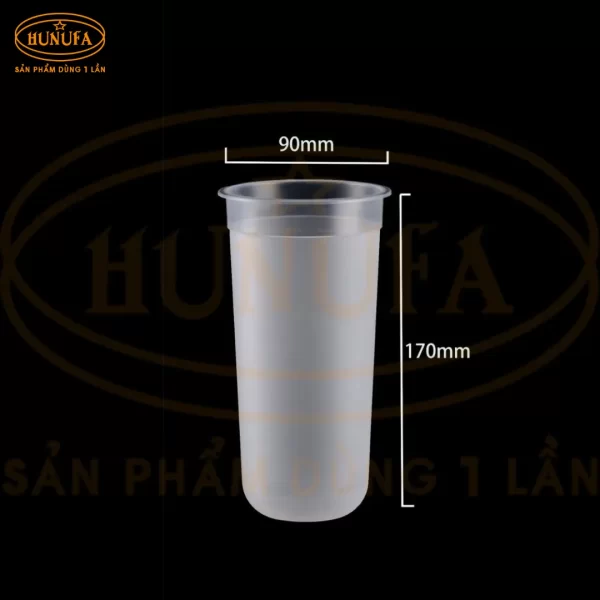 Ly nhựa đáy bầu (Chữ U) nắp tim