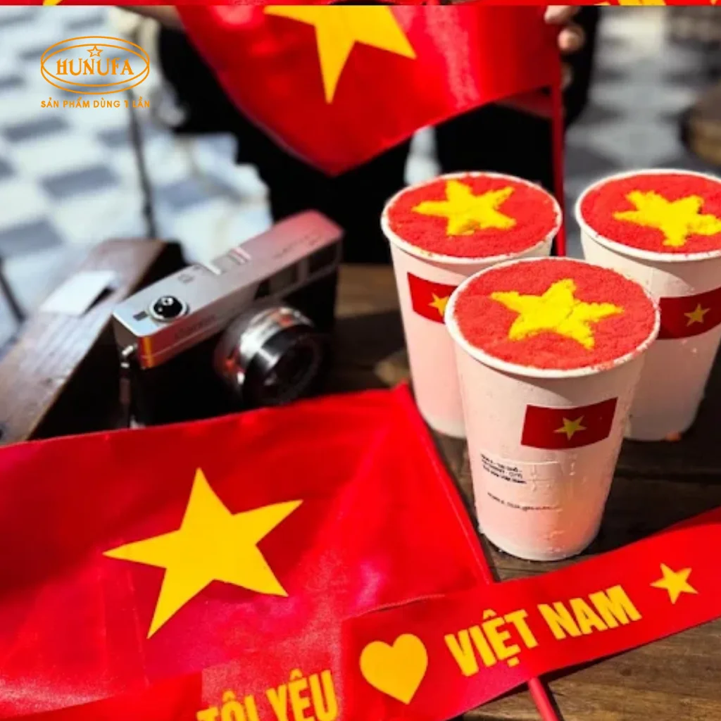 Quán cafe check-in trang trí đẹp dịp lễ Quốc Khánh 2/9