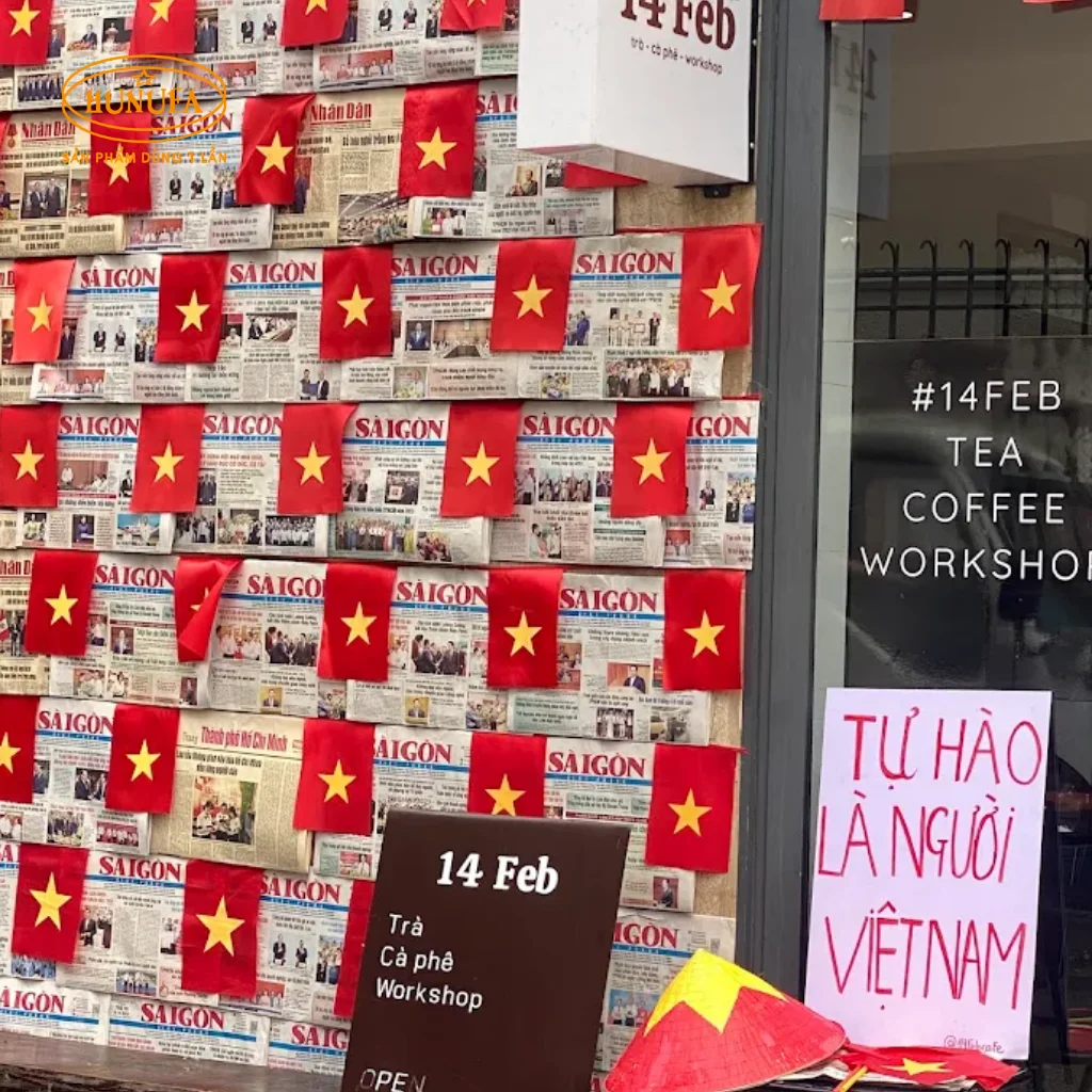 Quán cafe check-in trang trí đẹp dịp lễ Quốc Khánh 2/9