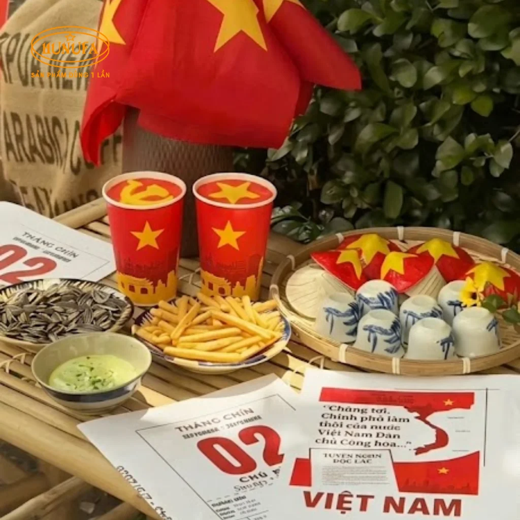 Quán cafe check-in trang trí đẹp dịp lễ Quốc Khánh 2/9