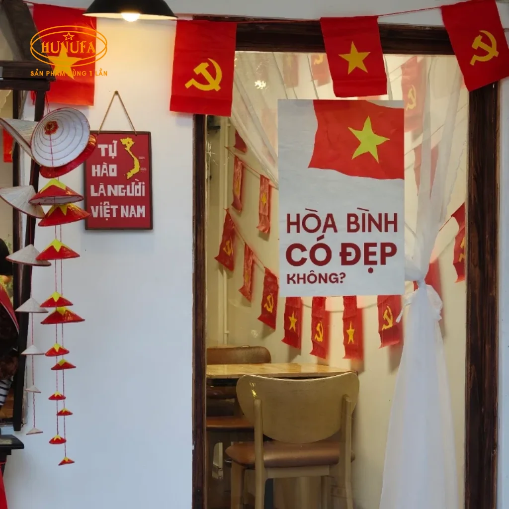 Quán cafe check-in trang trí đẹp dịp lễ Quốc Khánh 2/9