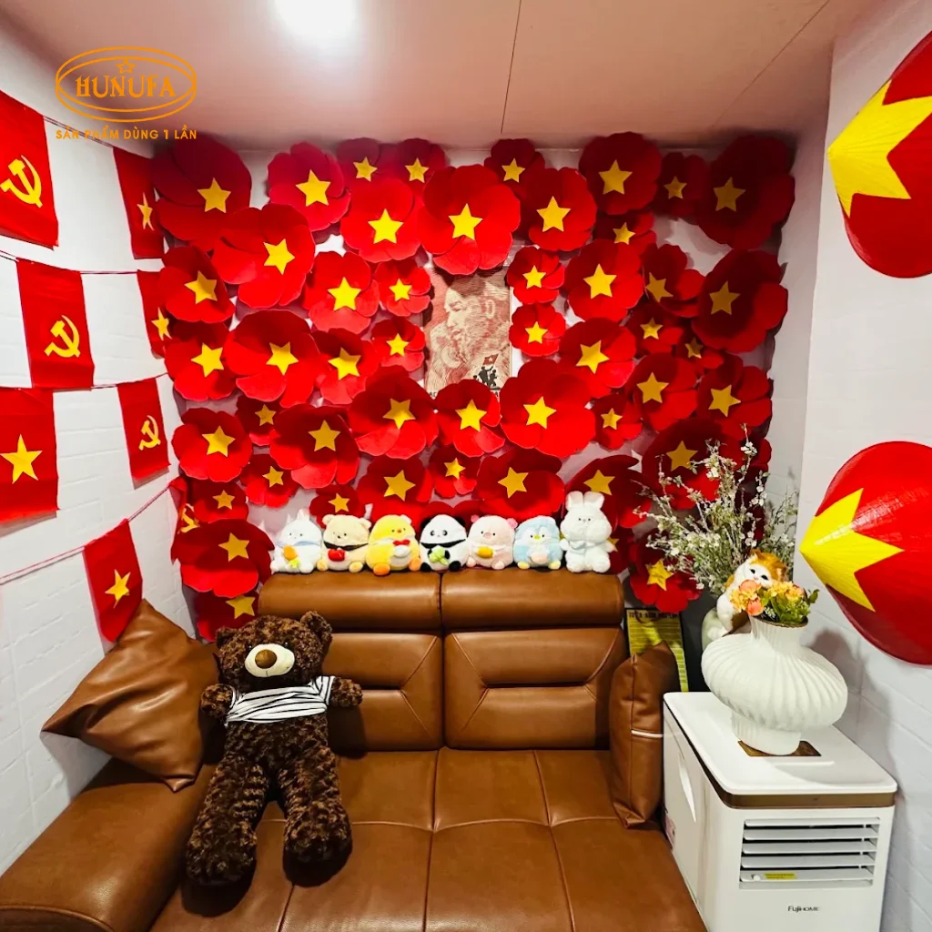 Quán cafe check-in trang trí đẹp dịp lễ Quốc Khánh 2/9