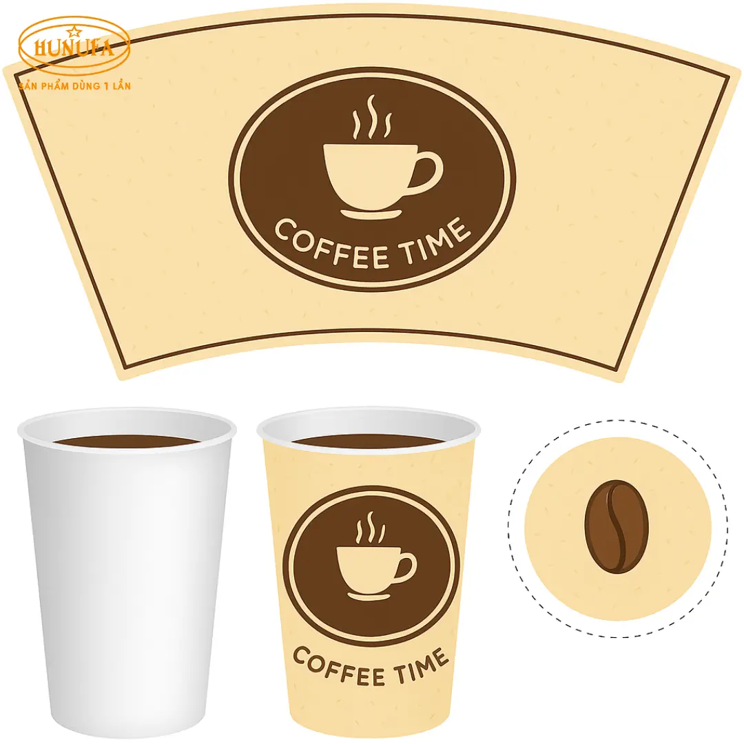 90+ mẫu thiết kế ly giấy đẹp, nâng tầm thương hiệu quán