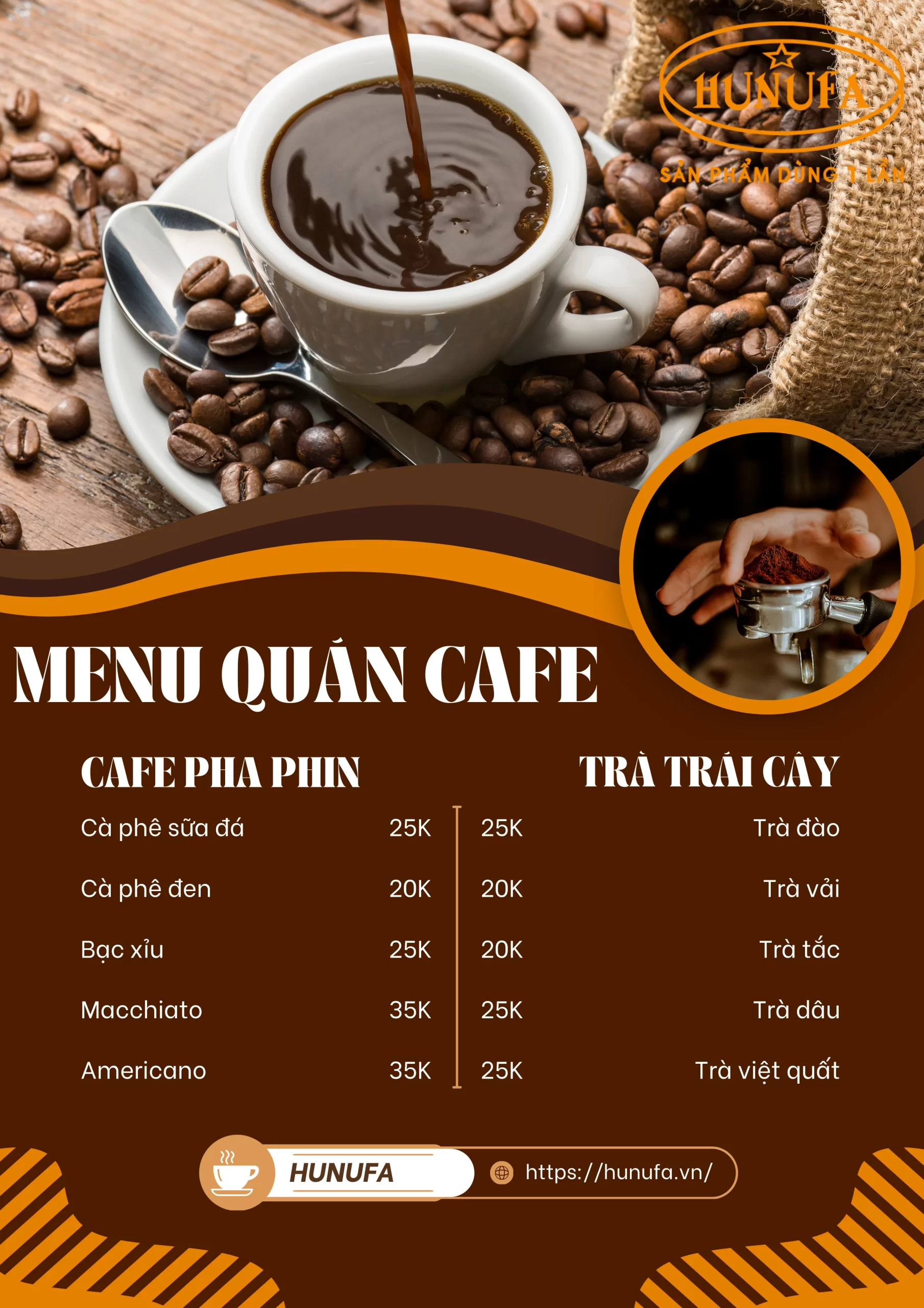 Thiết kế menu cafe