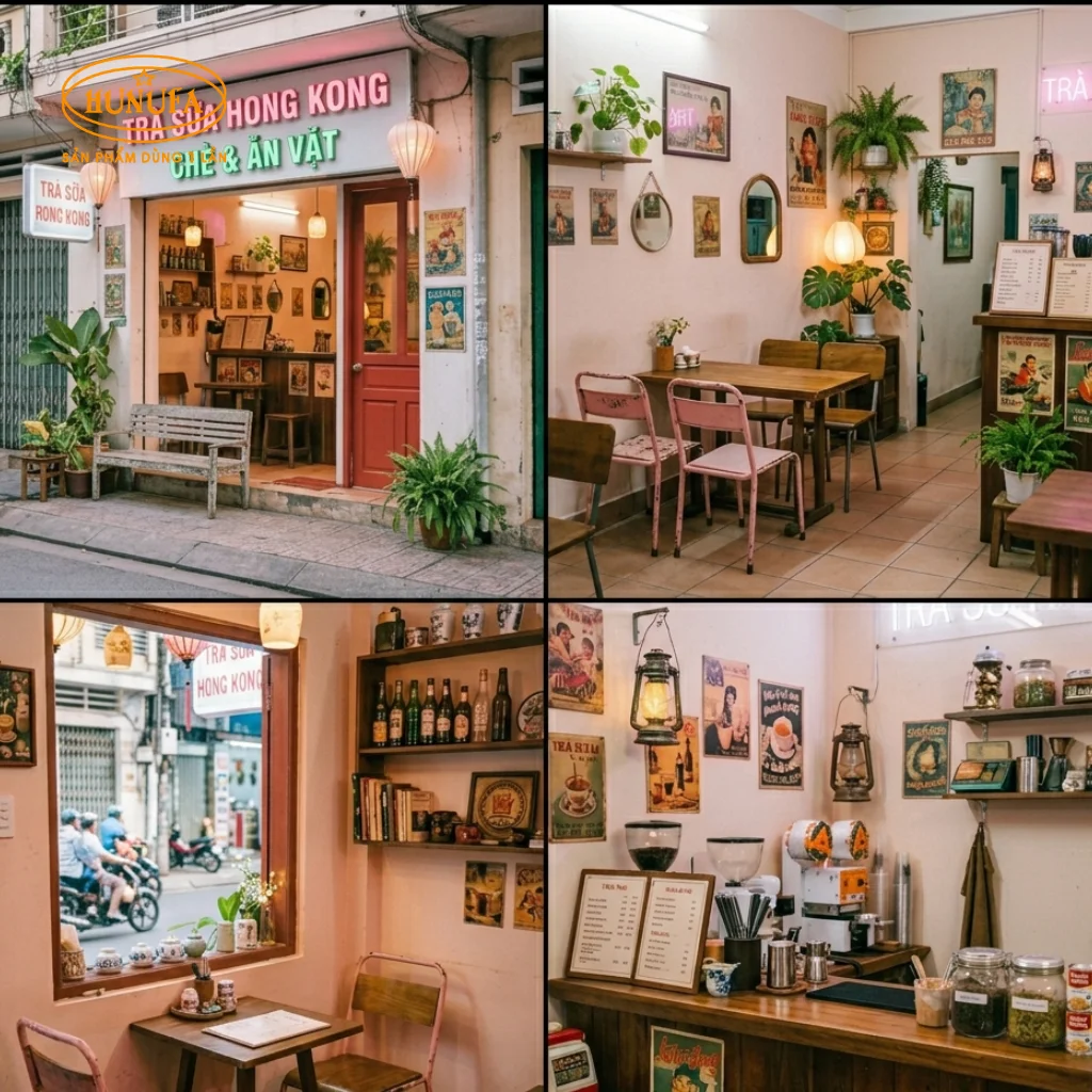 35+ Mẫu quán trà sữa nhỏ đẹp, đa dạng phong cách, dễ ứng dụng
