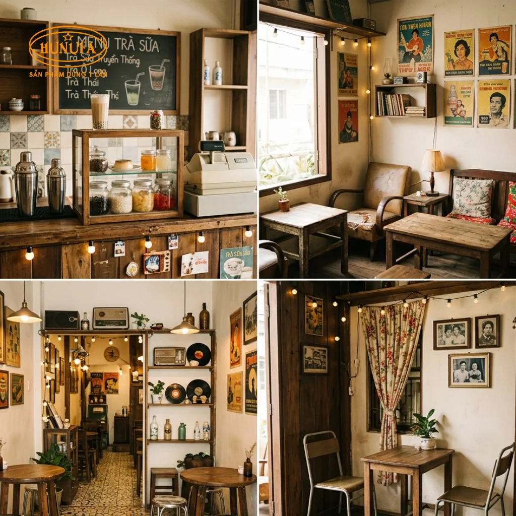 35+ Mẫu quán trà sữa nhỏ đẹp, đa dạng phong cách, dễ ứng dụng
