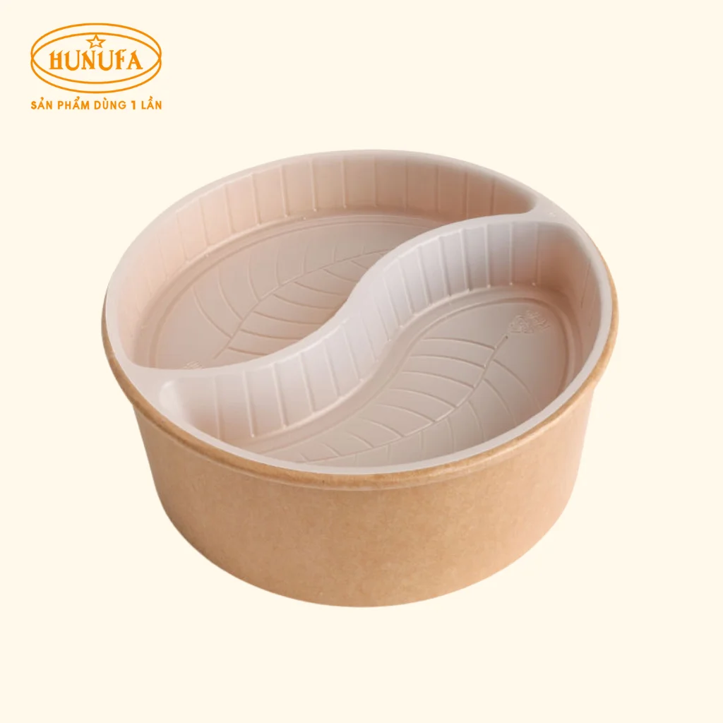 Tô giấy kraft, bát giấy kraft (nâu), cao cấp, giá rẻ, sỉ lẻ