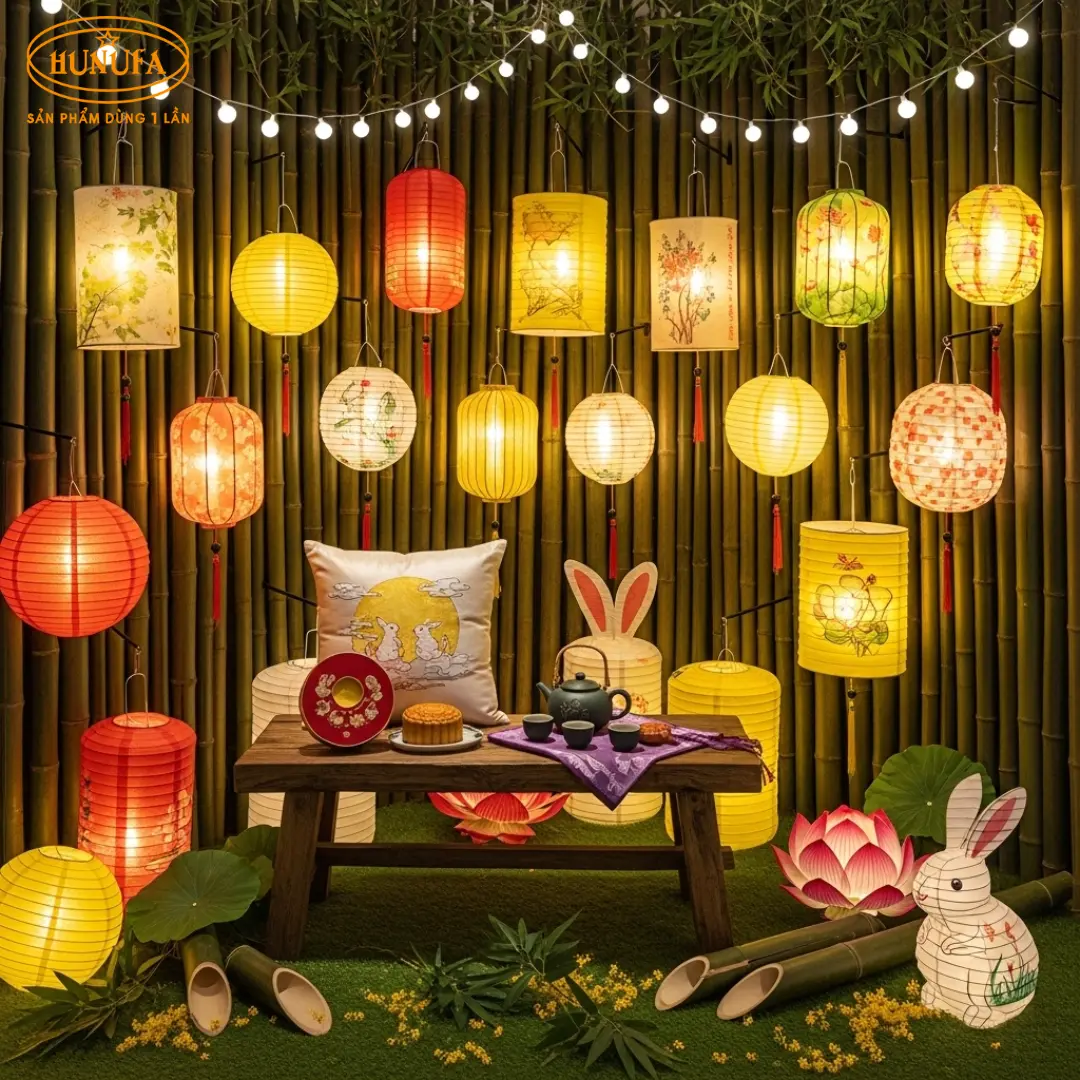 Gợi ý các cách trang trí góc check in Trung Thu đẹp mắt, hút mắt cho các quán cafe