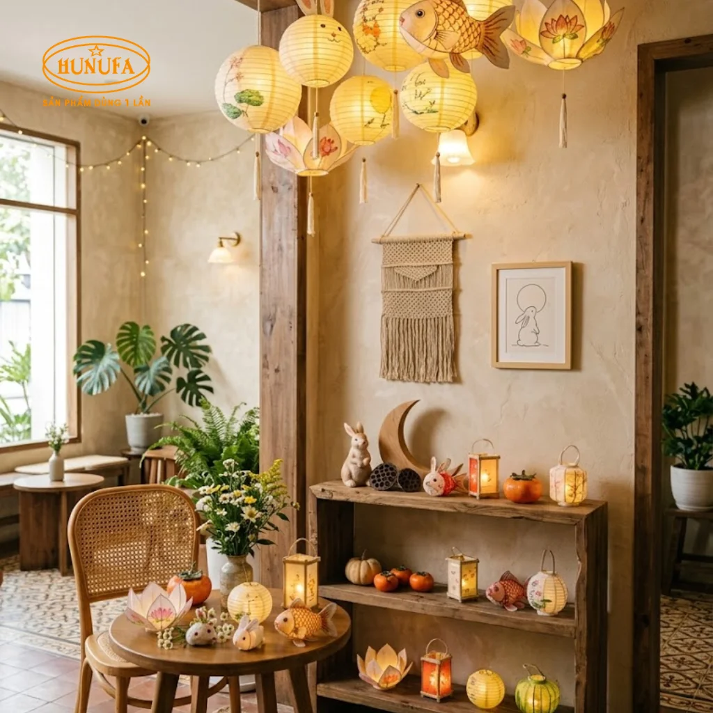 10+ Ý tưởng trang trí góc check in trung thu đẹp cho quán cafe
