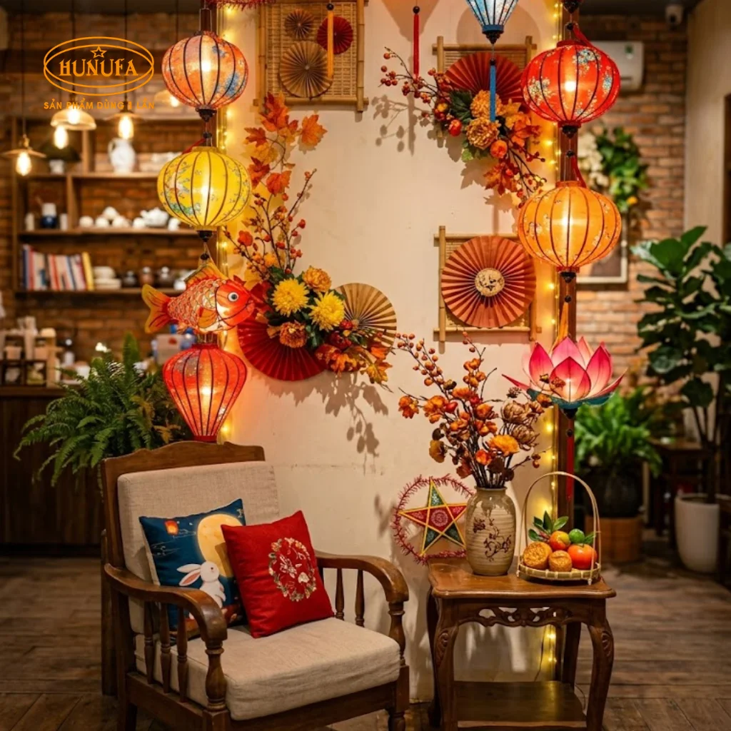 10+ Ý tưởng trang trí góc check in trung thu đẹp cho quán cafe