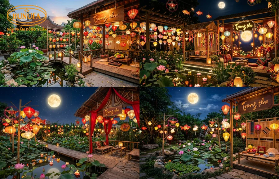 99+ Ý tưởng trang trí góc check in trung thu đẹp cho quán cafe