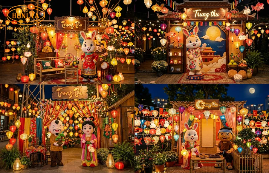 99+ Ý tưởng trang trí góc check in trung thu đẹp cho quán cafe