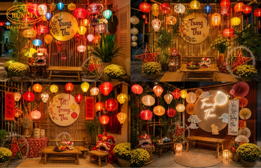 99+ Ý tưởng trang trí góc check in trung thu đẹp cho quán cafe