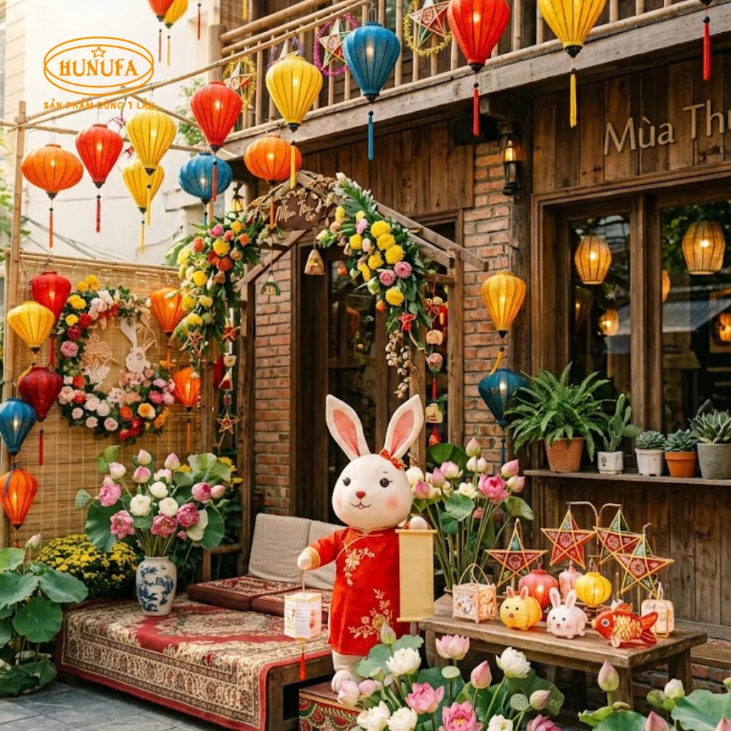 10+ Ý tưởng trang trí góc check in trung thu đẹp cho quán cafe
