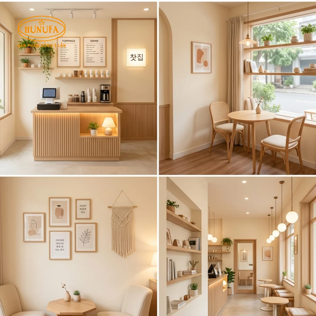 Cách decor trang trí quán trà sữa diện tích nhỏ, đơn giản, tối ưu không gian