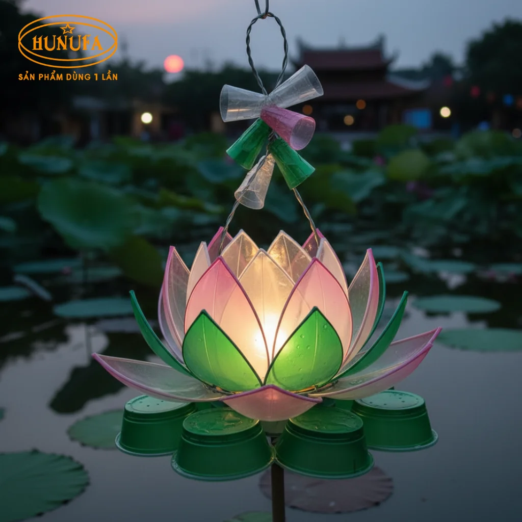 Cách làm lồng đèn bằng ly nhựa trang trí trung thu đơn giản