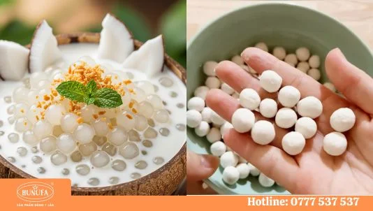 Cách làm trân châu dừa thơm, dẻo, không bị tách lớp