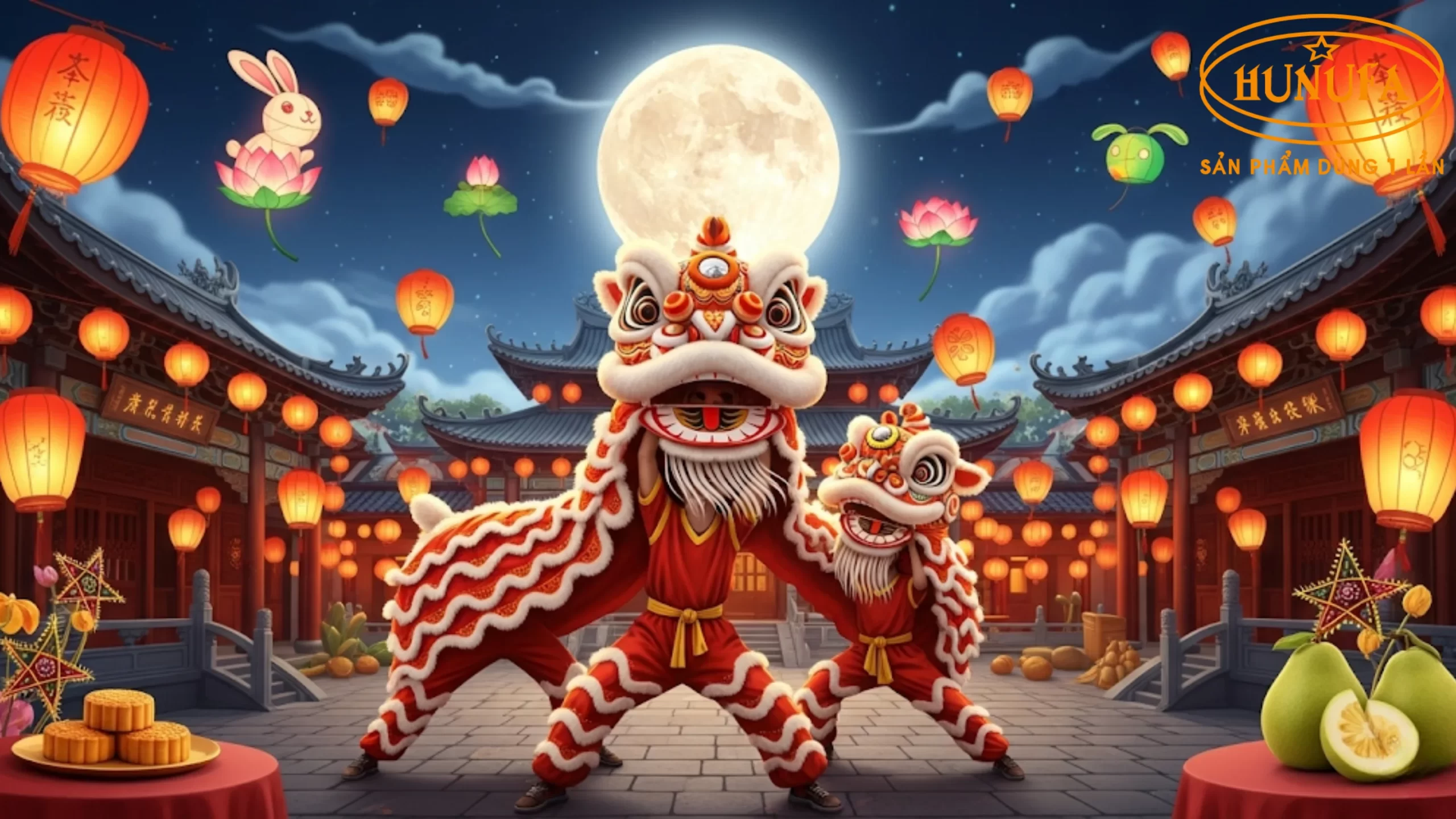 Cách trang trí background Trung Thu đẹp