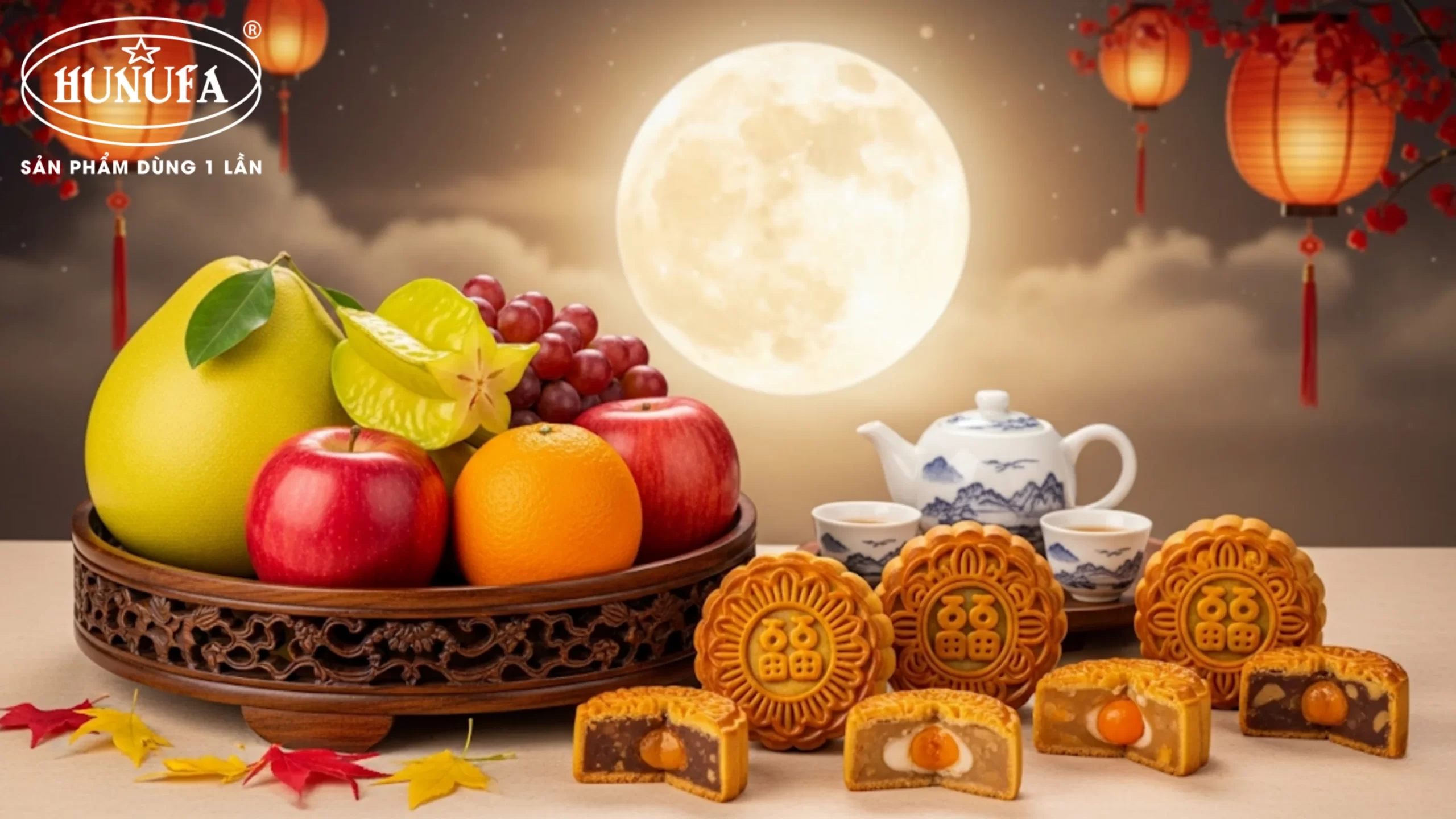 Cách trang trí background Trung Thu đẹp