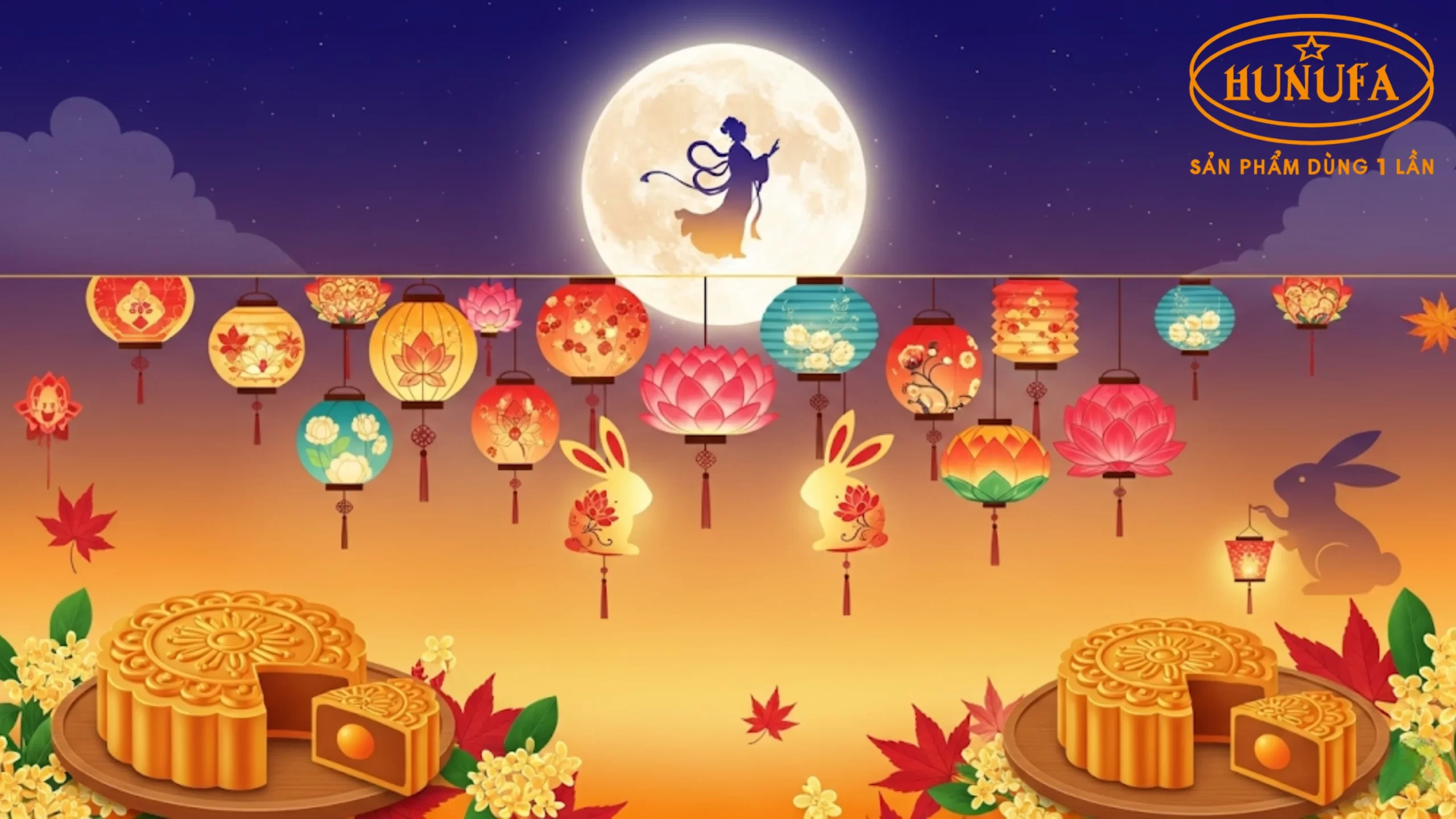 Cách trang trí background Trung Thu đẹp