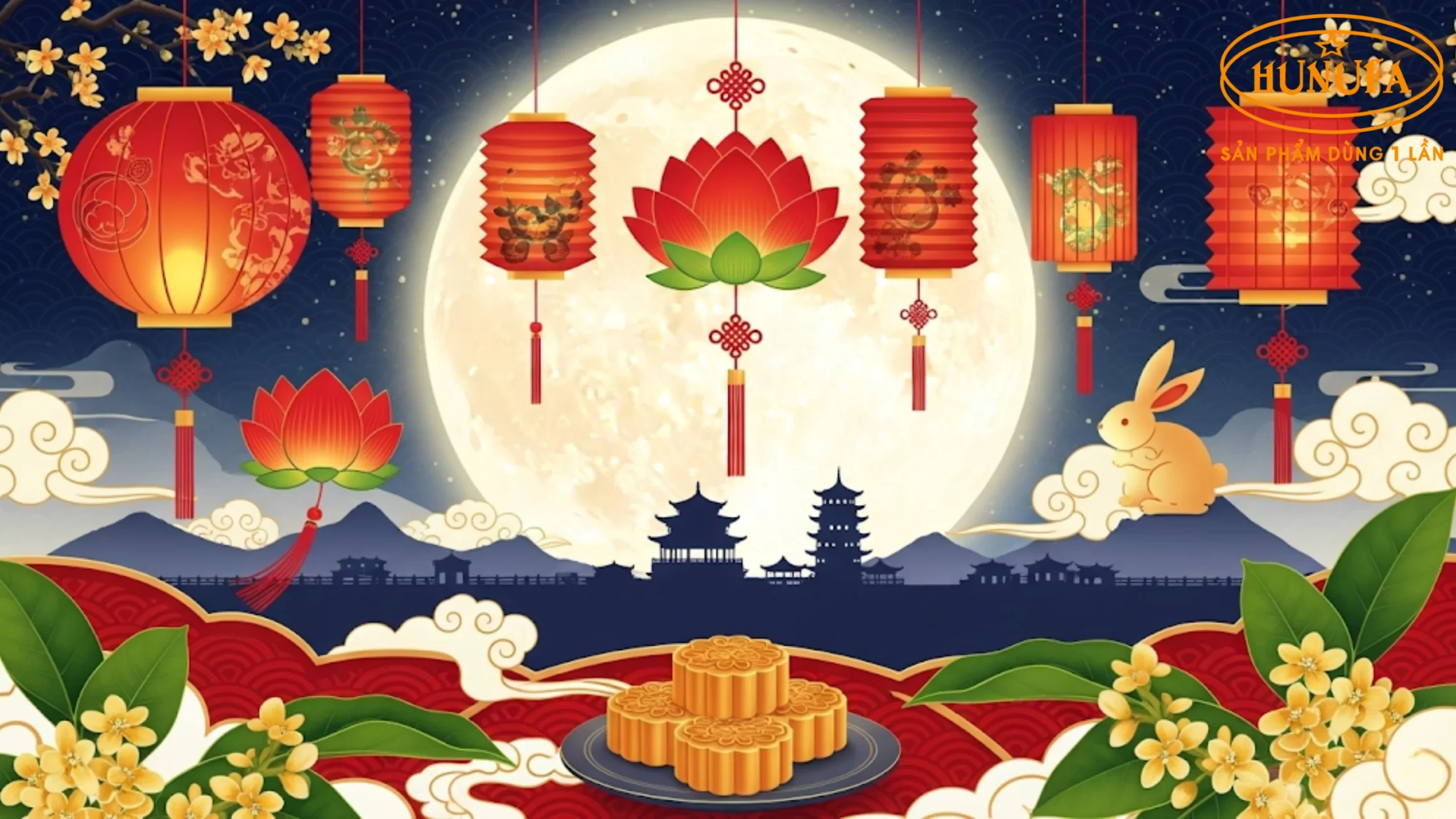 Cách trang trí background Trung Thu đẹp