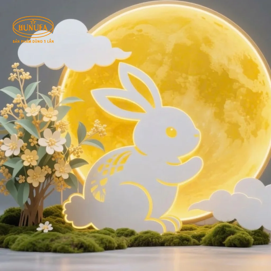 Mẫu trang trí background Trung Thu đẹp, ấn tượng