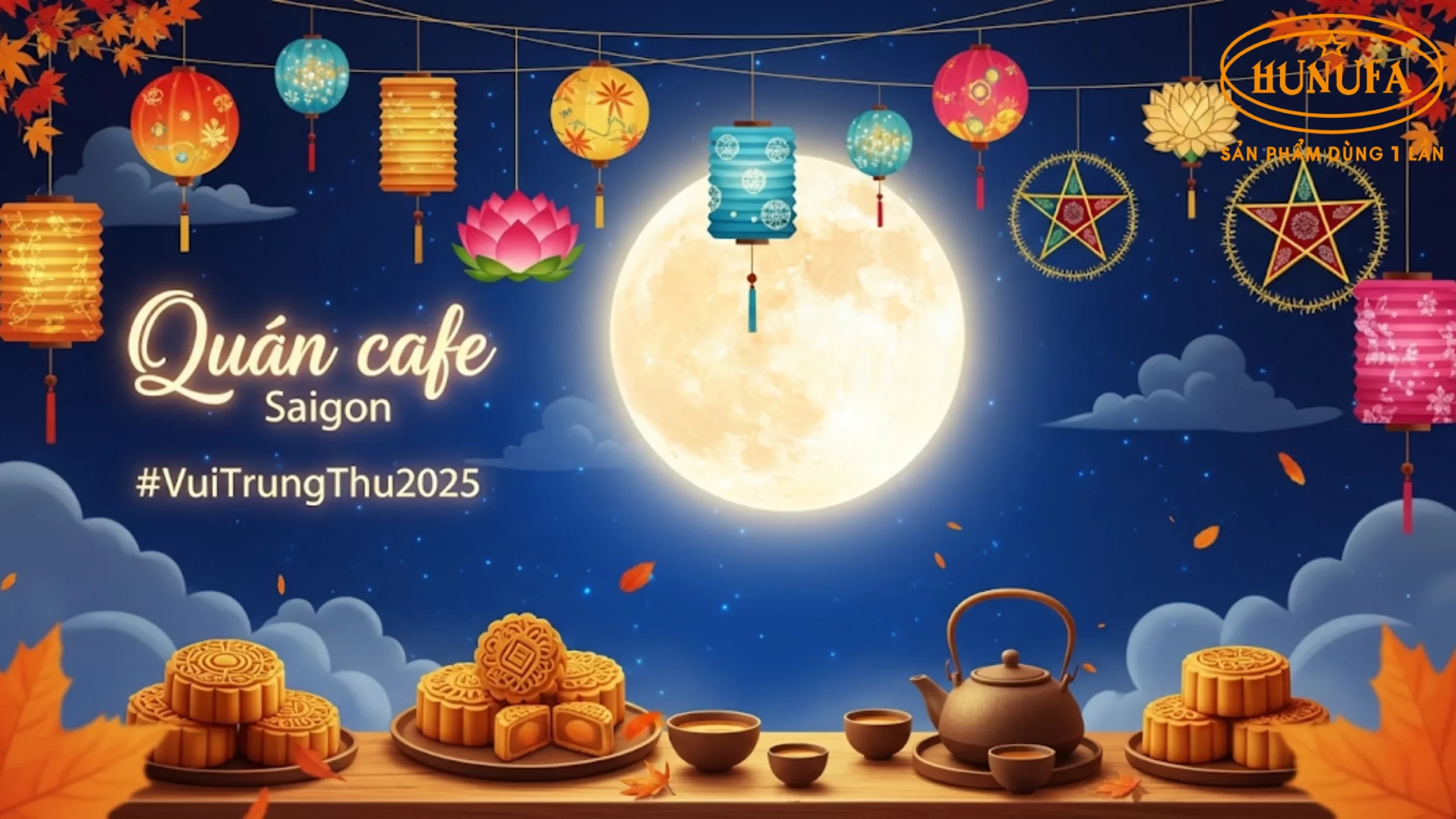 Cách trang trí background Trung Thu đẹp