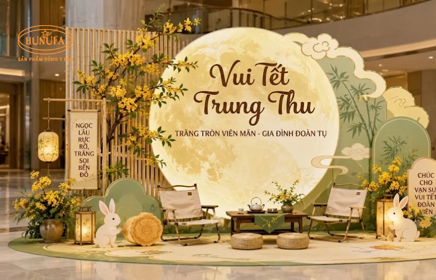 Mẫu trang trí background Trung Thu đẹp