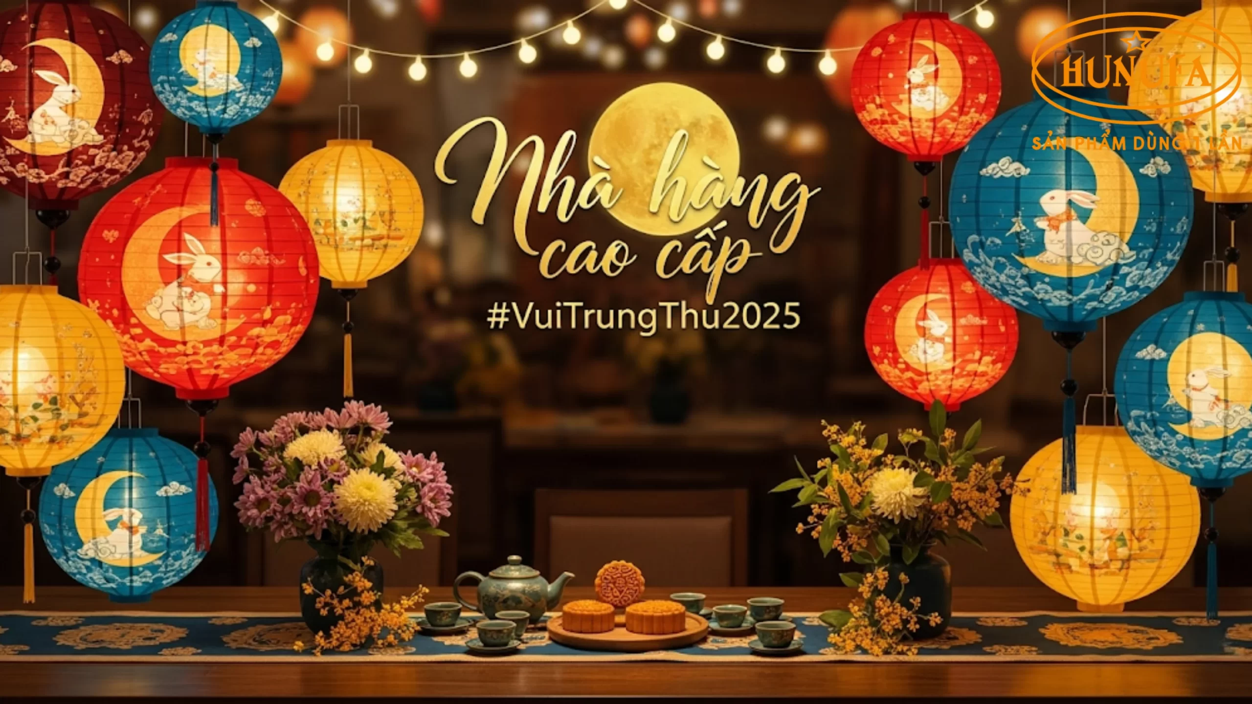 Cách trang trí background Trung Thu đẹp