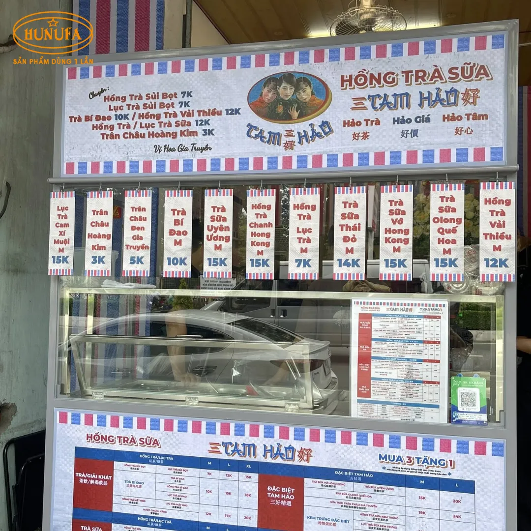 Khám phá menu hồng trà Tam Hảo đa dạng, giá cả phù hợp cho học sinh - sinh viên