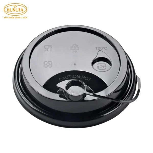 Các loại nắp ly trà sữa đa dạng, bao gồm nắp bằng, nắp chữ tim, nắp cầu, nắp kim cương, nắp mỏ vịt và nắp uống trực tiếp.