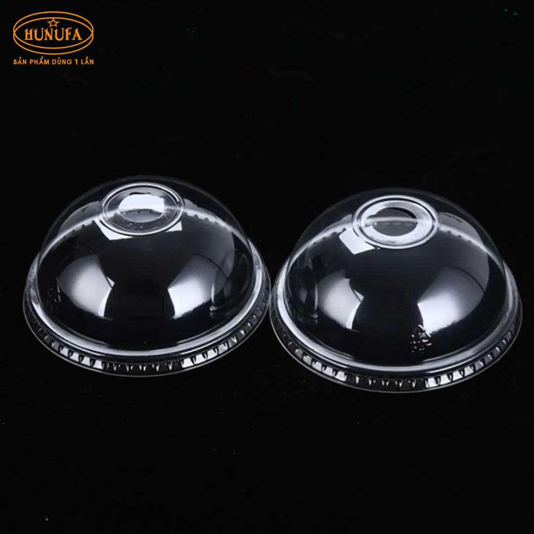 Các loại nắp ly trà sữa đa dạng, bao gồm nắp bằng, nắp chữ tim, nắp cầu, nắp kim cương, nắp mỏ vịt và nắp uống trực tiếp.