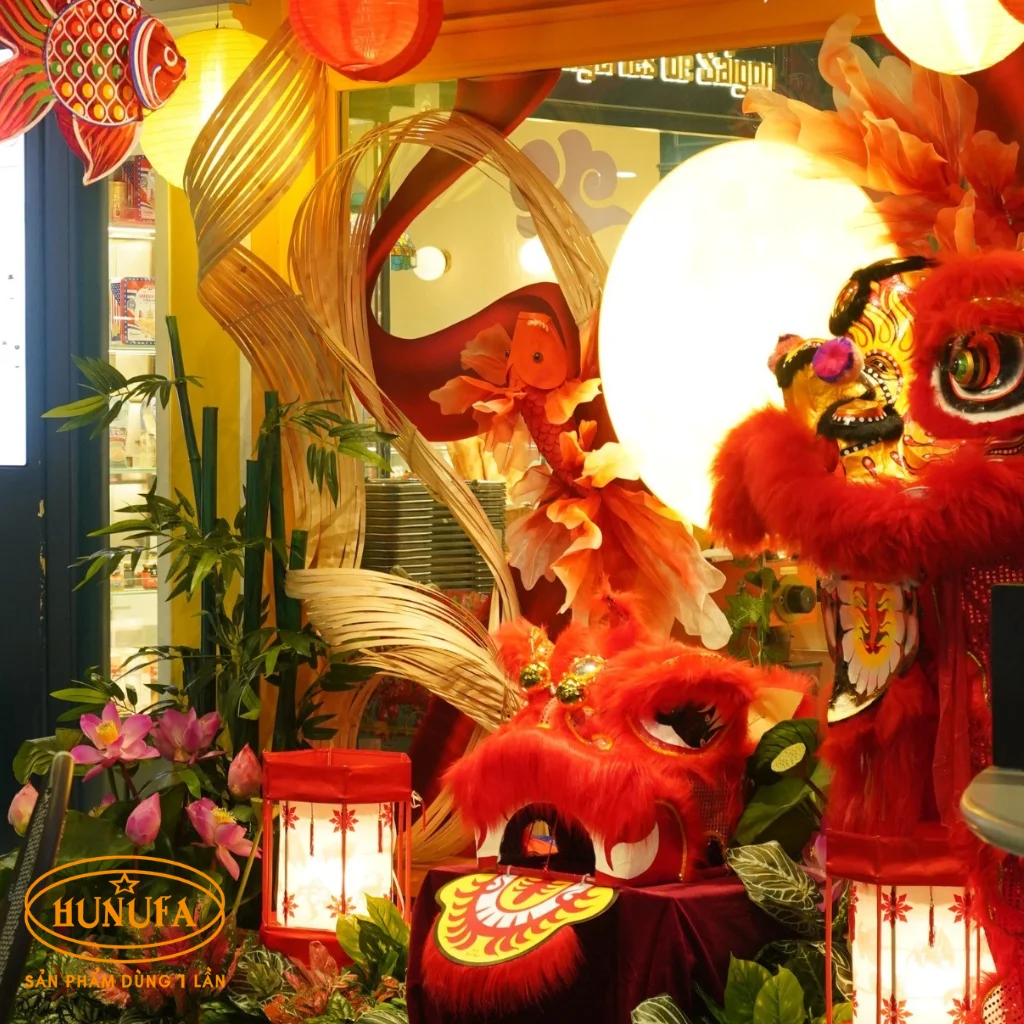 Quán cafe trang trí Trung Thu