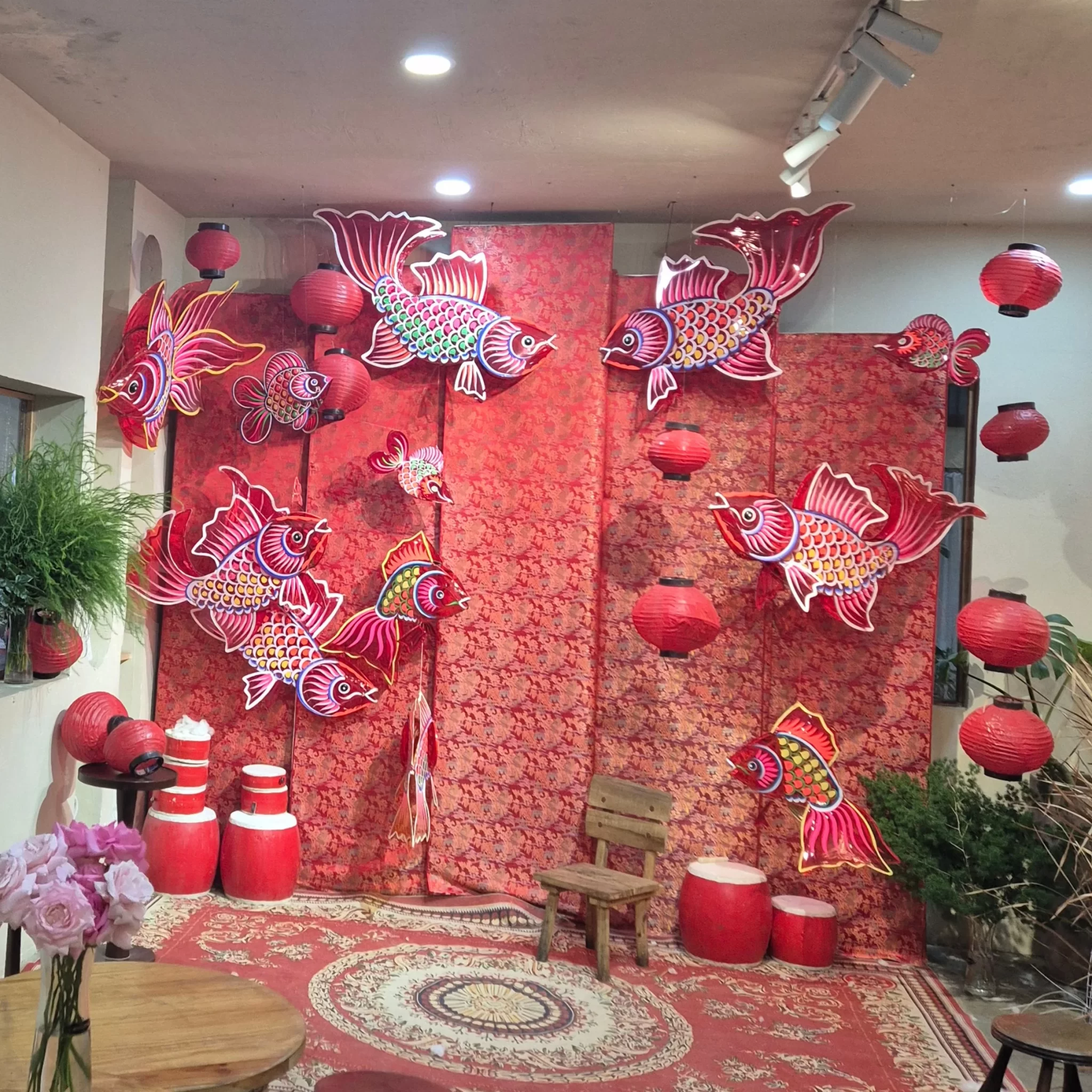 Top quán trà sữa trang trí Trung Thu