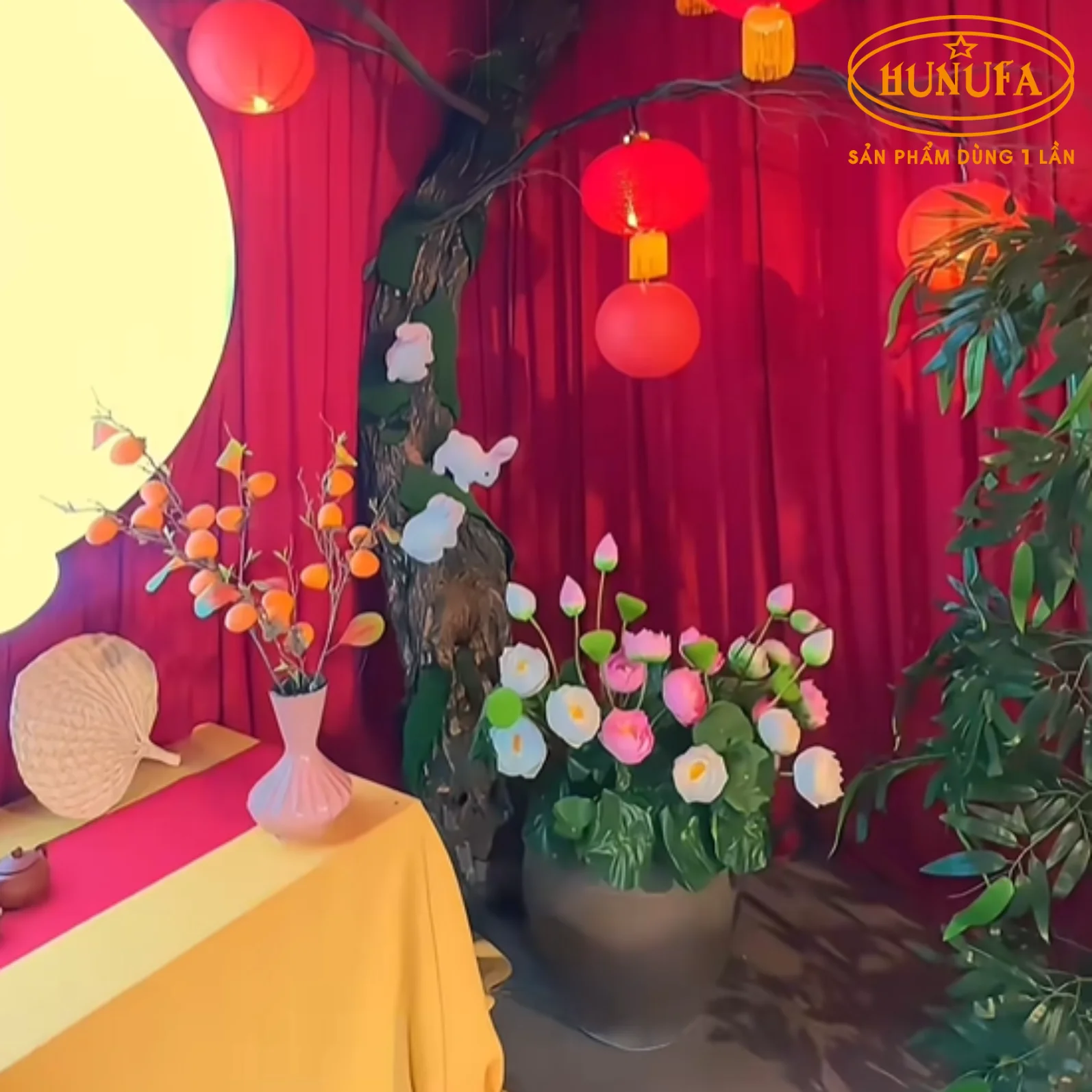 Top quán trà sữa trang trí Trung Thu