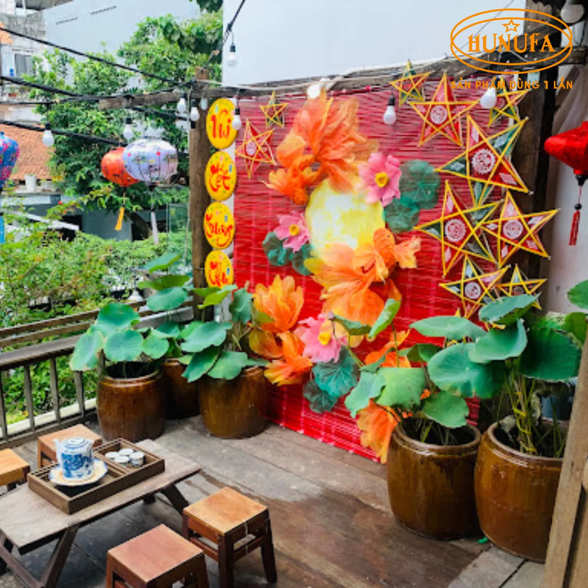 Top quán trà sữa trang trí Trung Thu