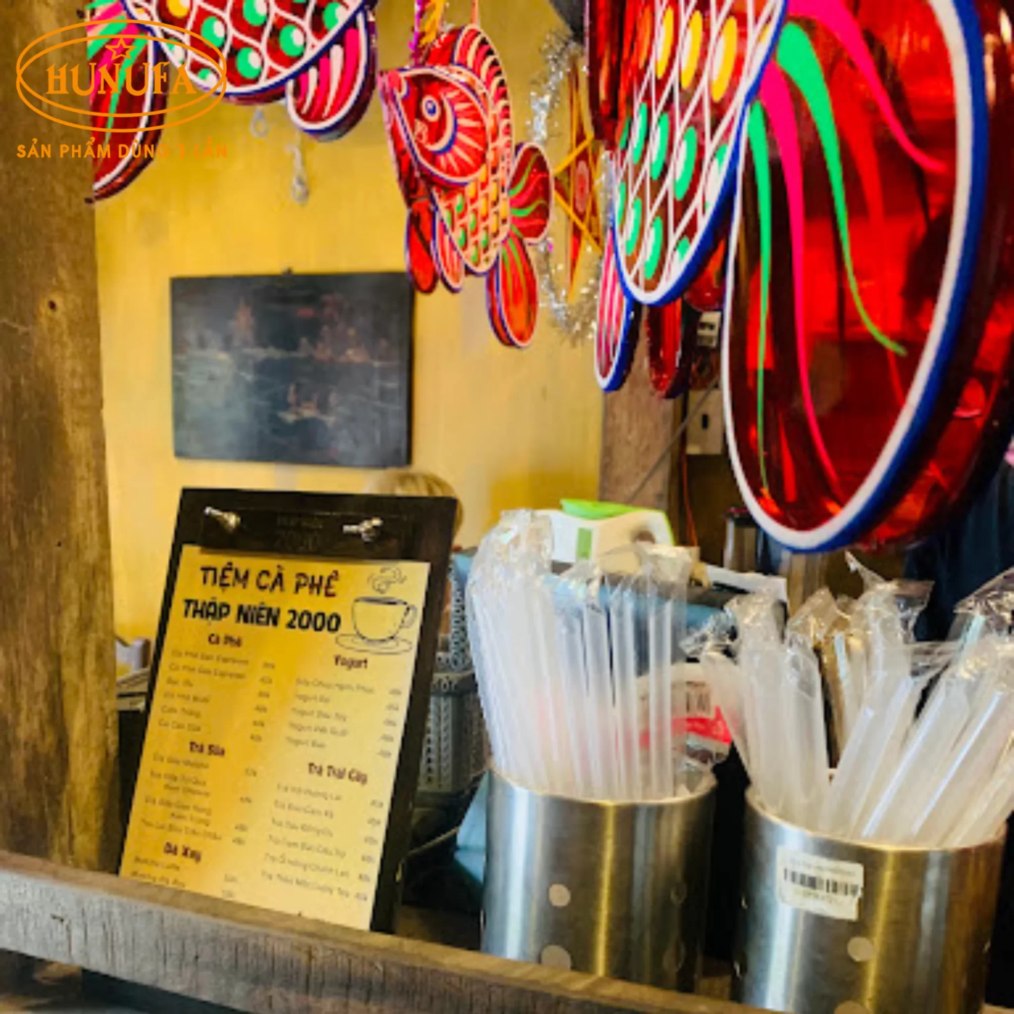 Top quán trà sữa trang trí Trung Thu