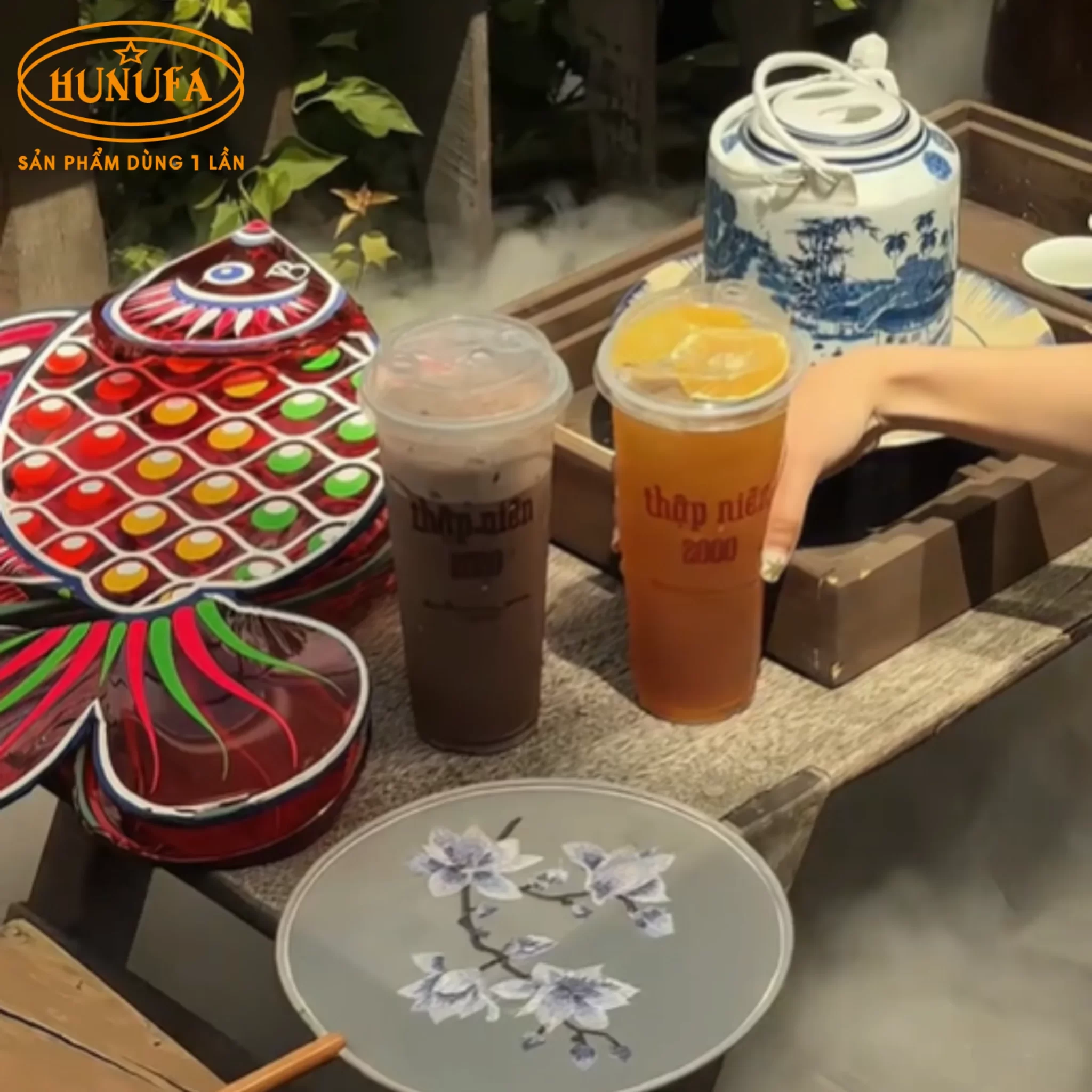 Top quán trà sữa trang trí Trung Thu