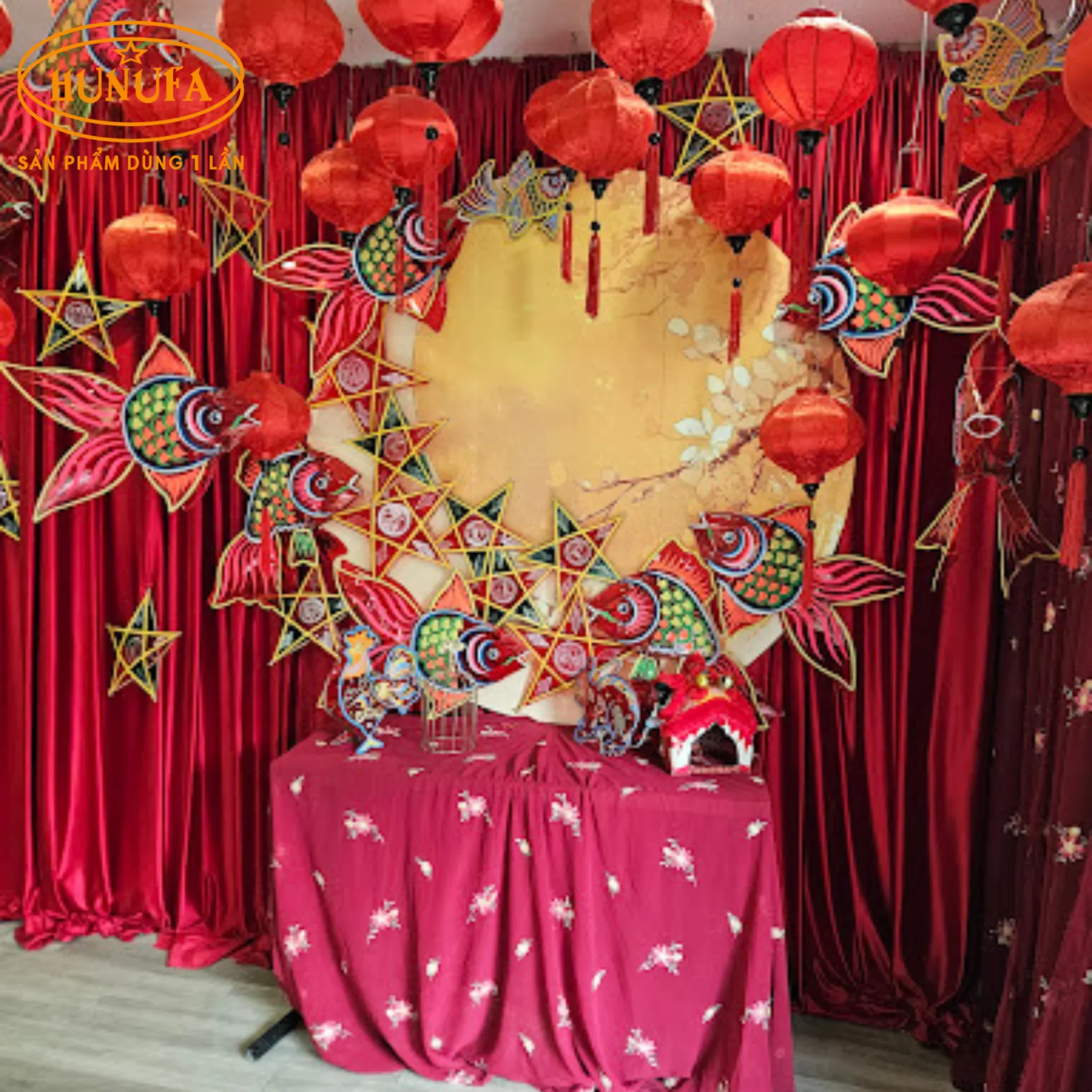 Top quán trà sữa trang trí Trung Thu