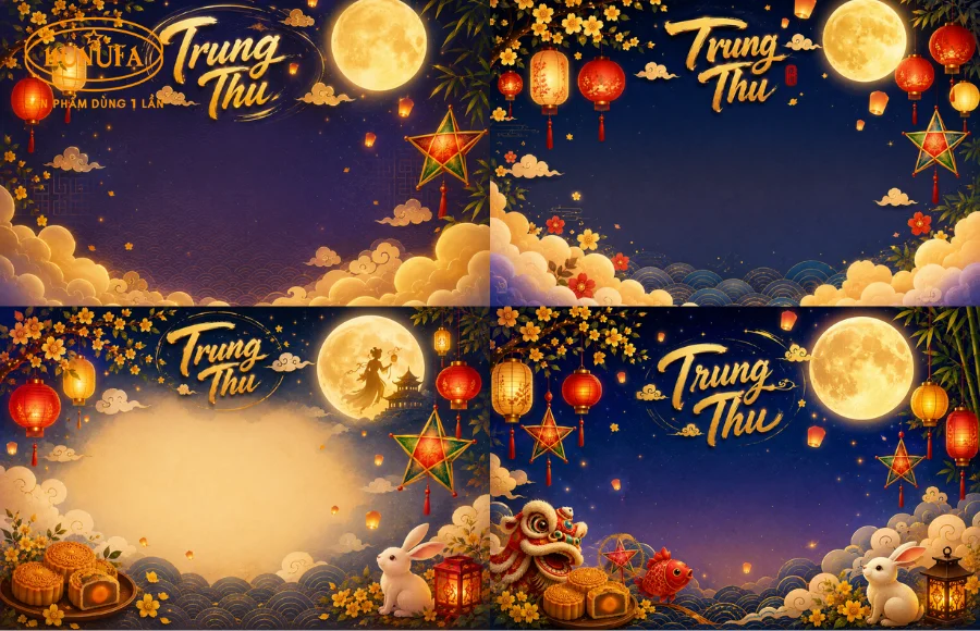 30+ Mẫu trang trí background Trung Thu đẹp, ấn tượng cho mọi không gian