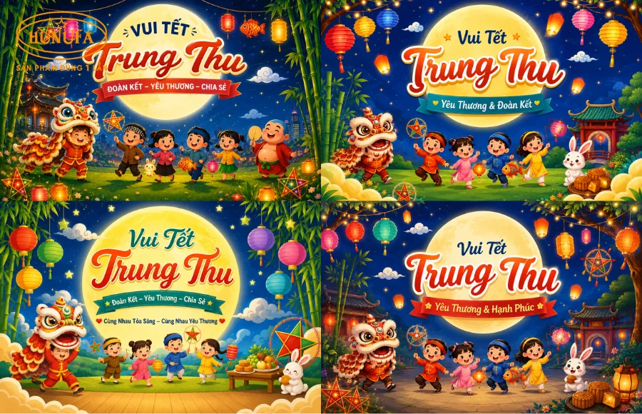 30+ Mẫu trang trí background Trung Thu đẹp, ấn tượng cho mọi không gian