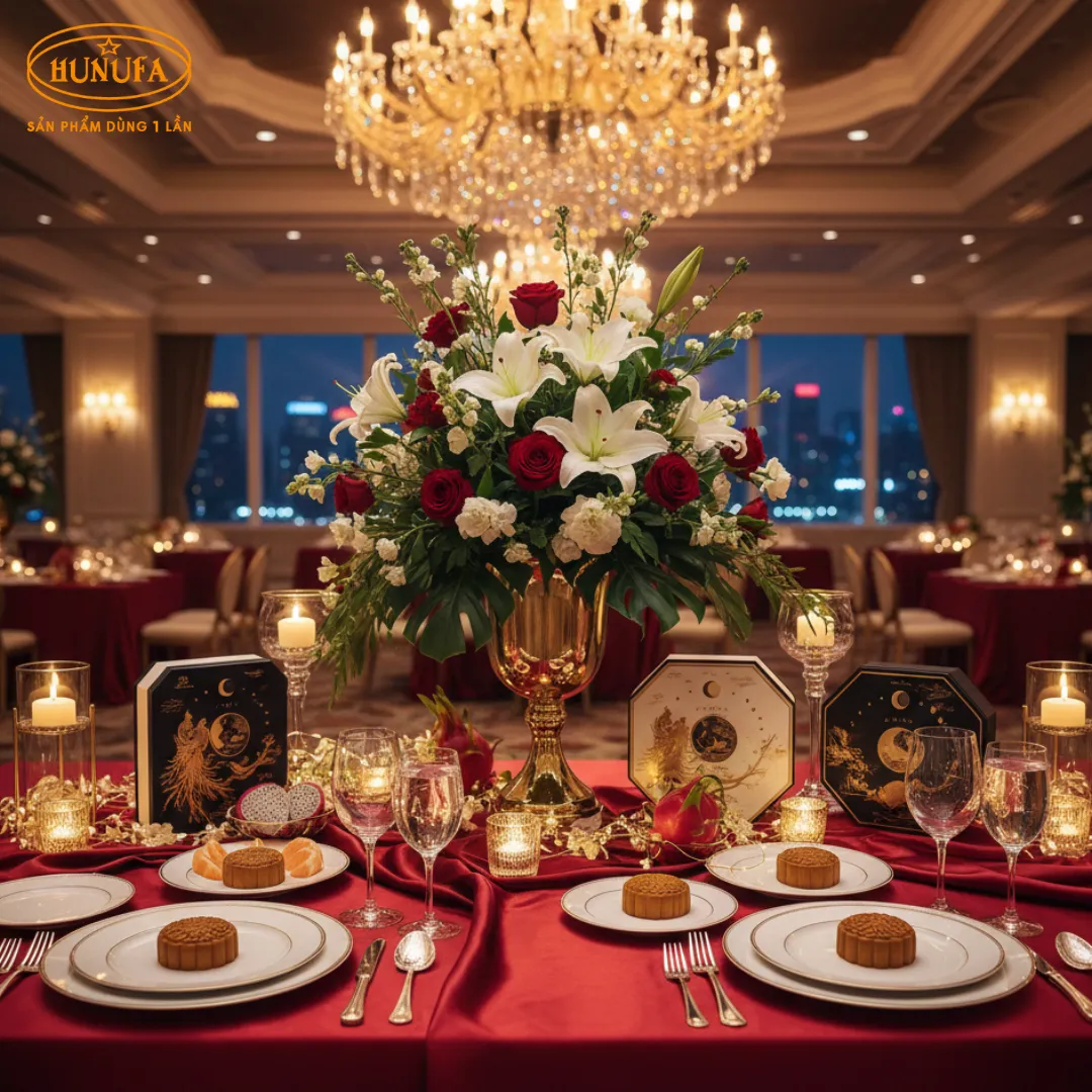 Hướng dẫn trang trí bàn tiệc trung thu đẹp mắt, ấm cúng