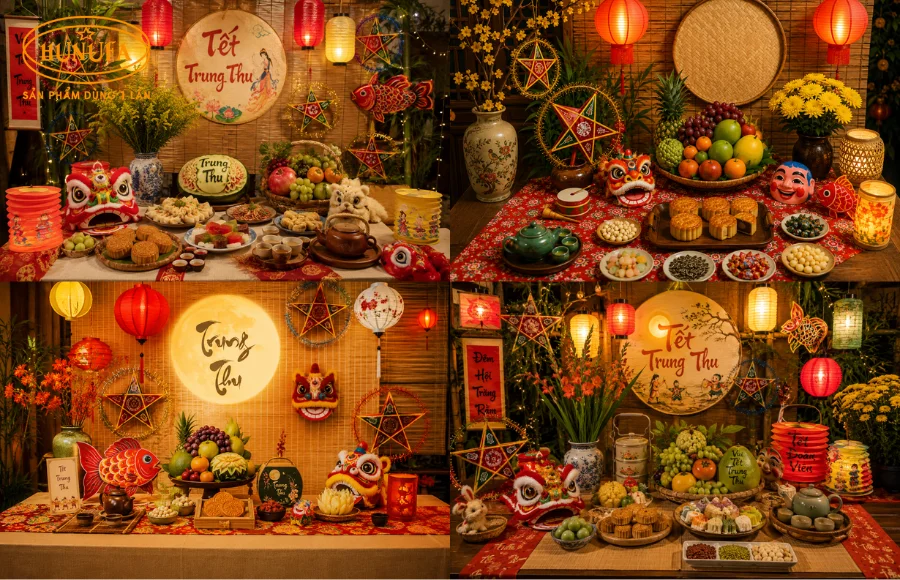 11+ Cách trang trí bàn tiệc Trung Thu đẹp, ấm cúng và ý nghĩa