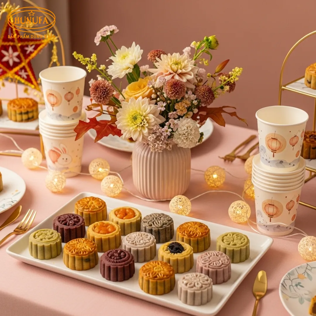 Hướng dẫn trang trí bàn tiệc trung thu đẹp mắt, ấm cúng