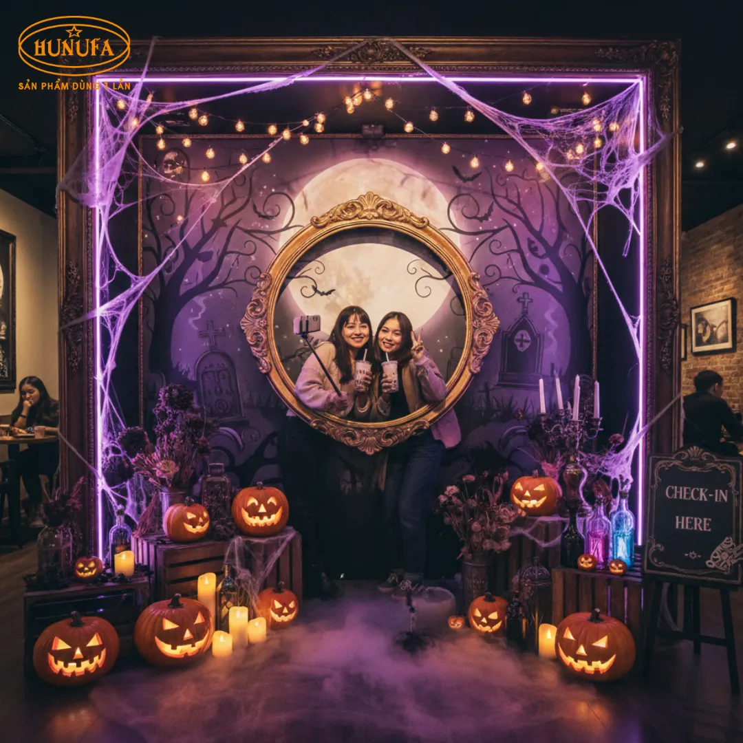 Gợi ý các mẫu trang trí hallowwen cho quán trà sữa ấn tượng nhất