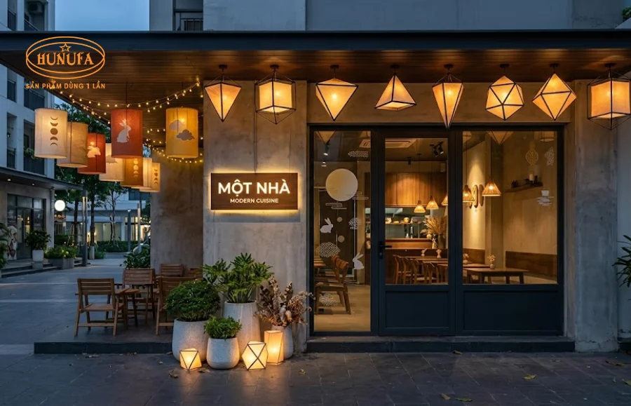 20+ Mẫu trang trí Trung Thu cho nhà hàng đẹp lung linh, hút khách