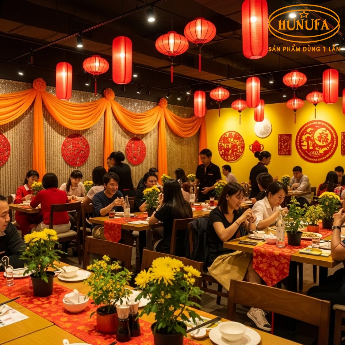 Trang trí Trung Thu cho nhà hàng