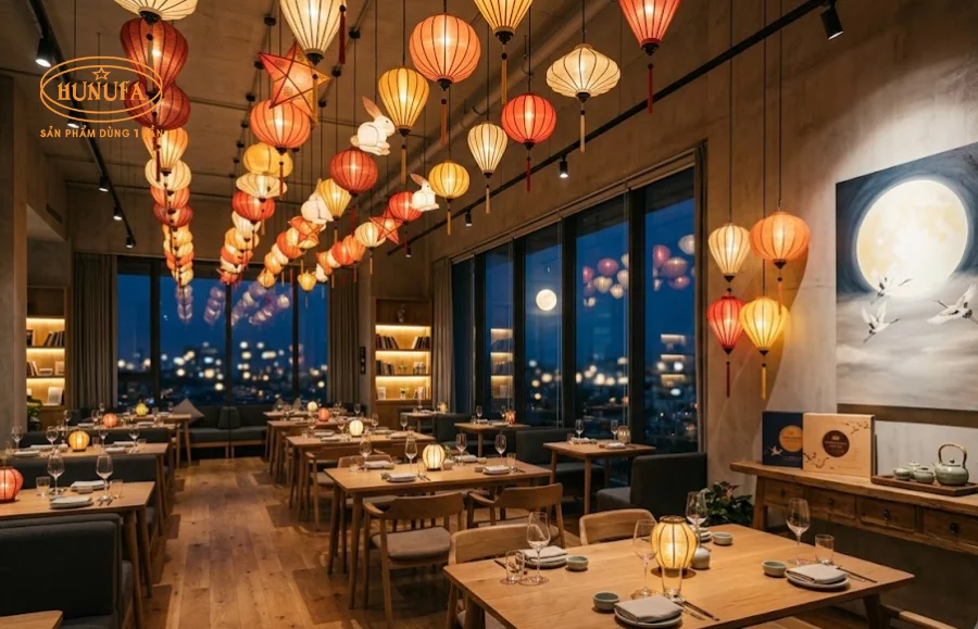 20+ Mẫu trang trí Trung Thu cho nhà hàng đẹp lung linh, hút khách