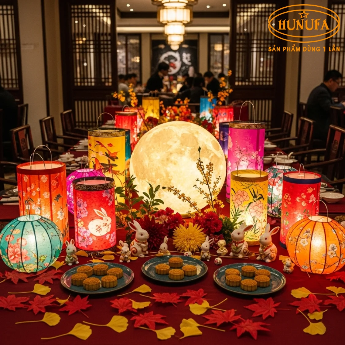 Trang trí Trung Thu cho nhà hàng