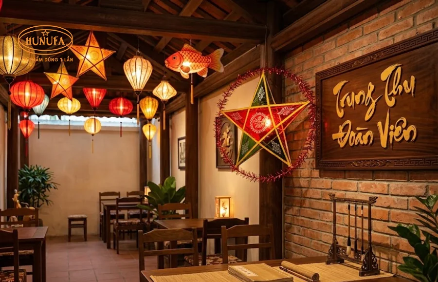 20+ Mẫu trang trí Trung Thu cho nhà hàng đẹp lung linh, hút khách
